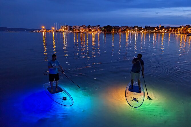 Guided Transparent SUP Glow Tour in Split - The Unique LED-Illuminated SUP Boards