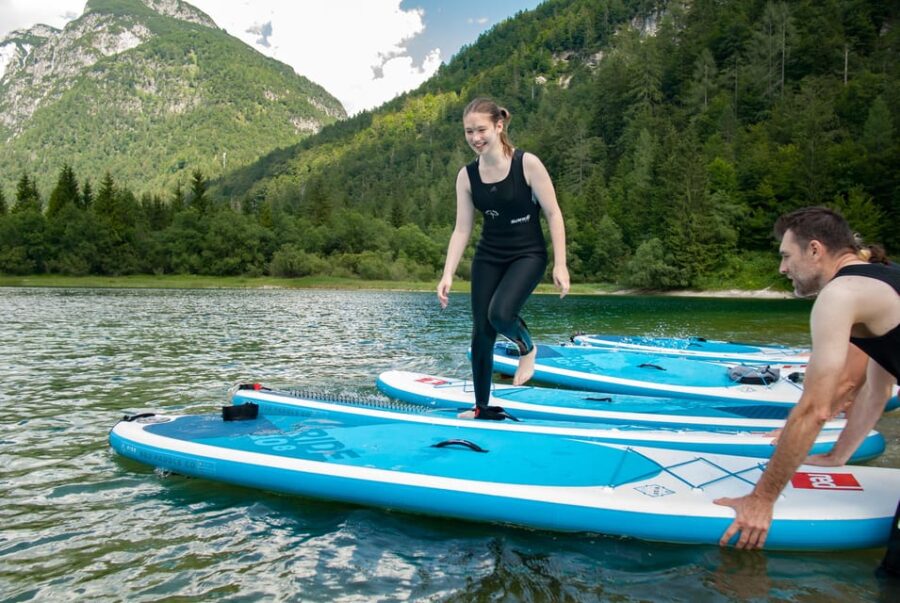 Half Day Stand-up Paddle Boarding (SUP) trip on Lake Predil - Starting Point and Meeting Arrangements in Bovec