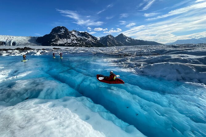 Helicopter and Glacier Paddle Boarding -PRIVATE - Paddle Boarding on Pristine Glacial Waters