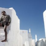 High End Photo Shoot in Mykonos Greece - Scenic Photos at the Windmills of Kato Milli