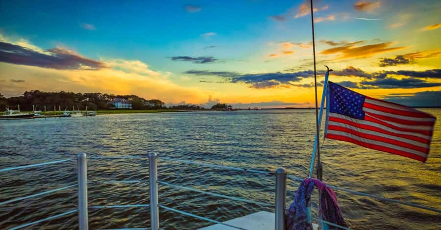 Hilton Head: Americas Cup Sunset Sail - Sailing On the Historic Stars & Stripes During Sunset