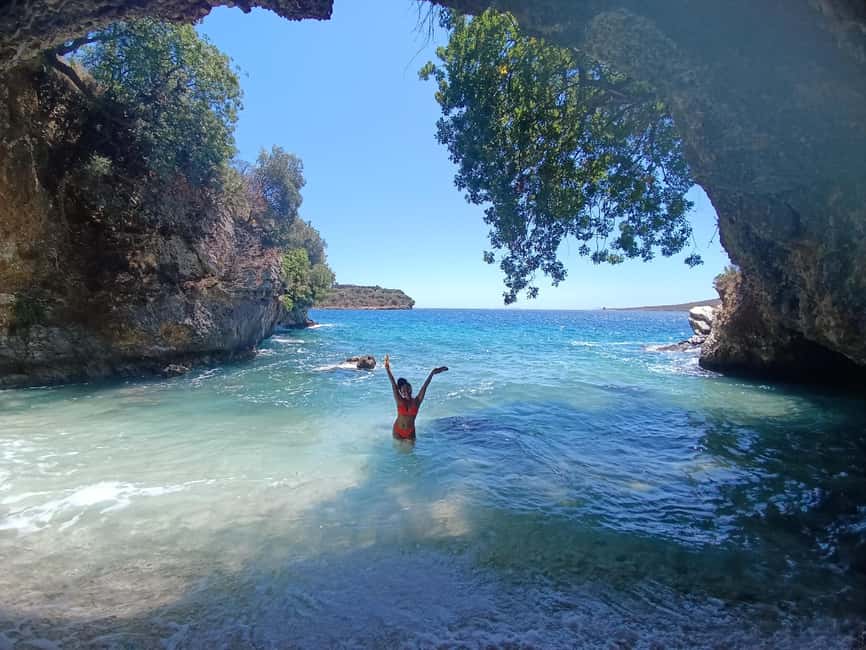 Himara: Self-Drive Boat Rental with Snorkeling Gear - Exploring the Landmarks: Pirates Cave and Porto Palermo Castle