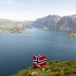 Hornelen Via Ferrata Wall of Witches Climbing Adventure - How the Route Follows the Shoreline and Climbs Over the Sea