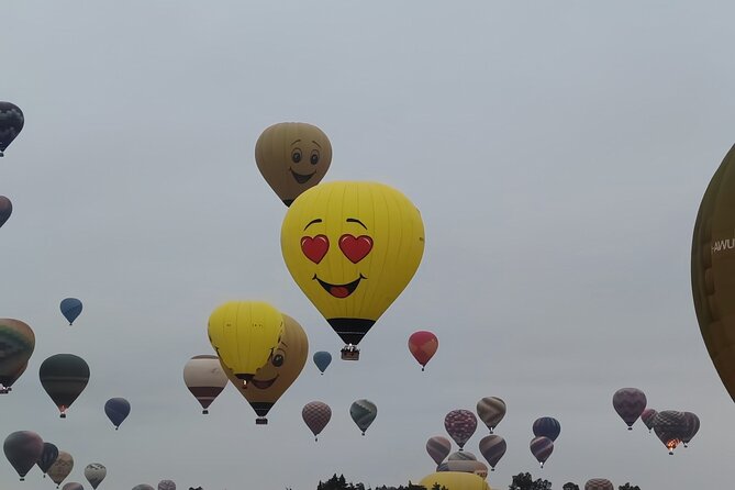 Hot Air Balloon Flight + PickupCDMX + Breakfast Included + Pyramids - Arrival at the Hot Air Balloon Launch Site