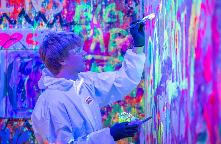 Houston: Private Paint Therapy Experience (Neon Light) - The Location: Houston’s Creative Space at Shot Of Art