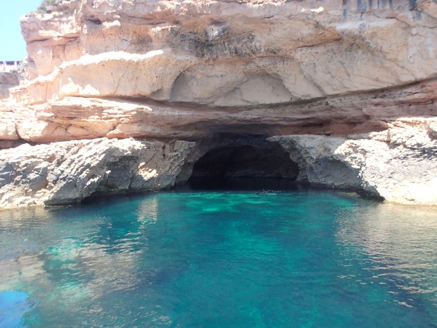 Ibiza: Snorkeling and SUP Paddle, Beach and Cave Tour - From San Antonio to Cala Bassa and Cala Comte