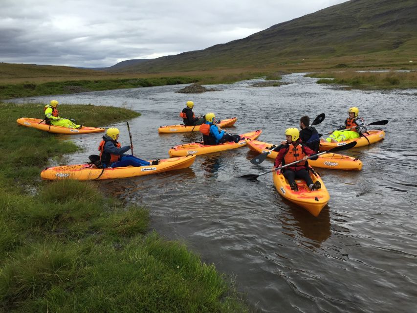Icelandic Kayak Trip - Scenic Paddle Along the Calm Svartá-River in Iceland
