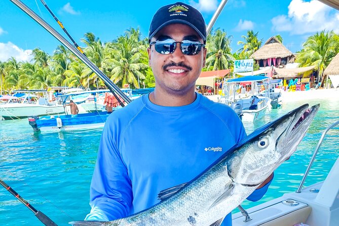 Isla Mujeres and Cancun Snorkeling and Fishing Combo - Fishing in the Calm Coastal Waters Near Isla Mujeres