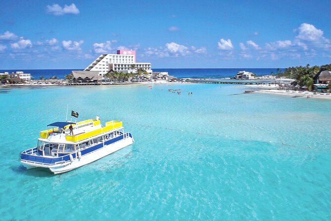 Isla Mujeres, Snorkel, Lunch & Pick Up from Cancun to P.Morelos - Scenic departure from Punta Sam on a trimaran