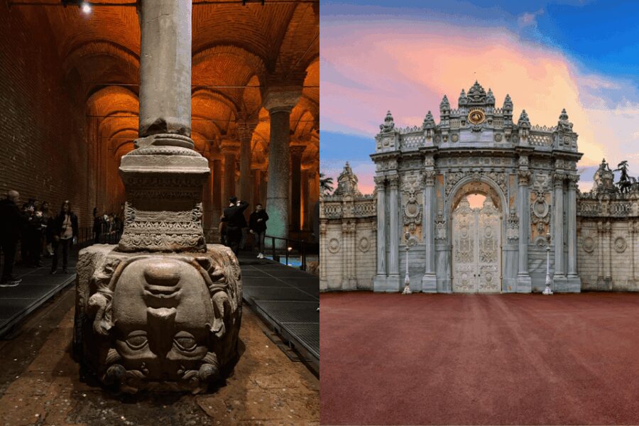 Istanbul: Basilica Cistern & Dolmabahce Palace Combo Ticket - Discover the Basilica Cistern’s Underwater-Like Atmosphere
