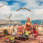 Istanbul Rooftop Photoshoot with Flying Dress - Starting Point: Siyavu Paa Sokak in Fatih