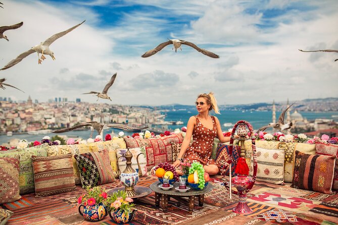 Istanbul Rooftop Photoshoot with Flying Dress - Starting Point: Siyavu Paa Sokak in Fatih