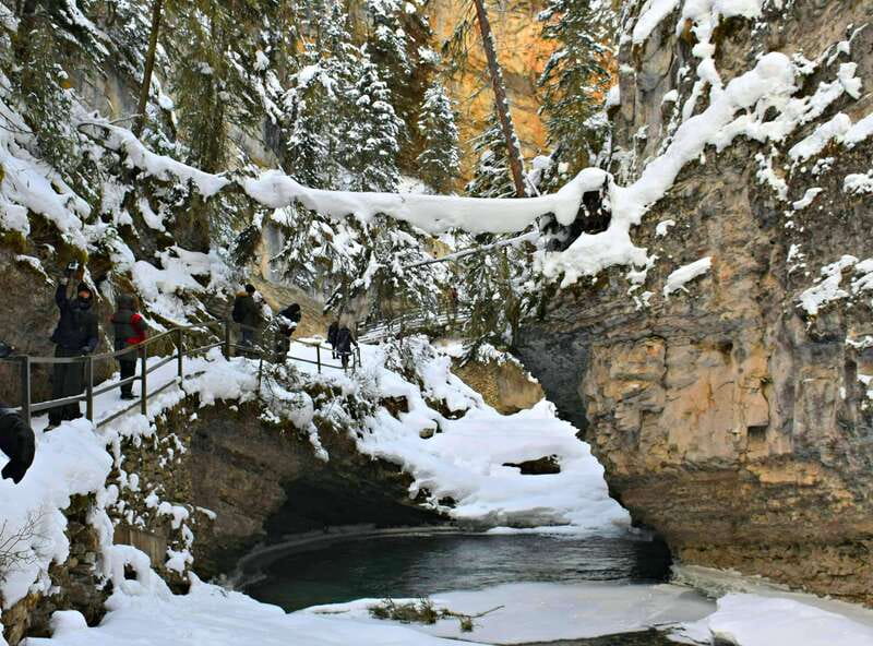 Johnston Canyon Ice Adventure A Winter Wonderland Experience - Scenic Transportation through the Rocky Mountains
