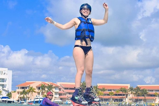 Jump in the air like a dolphin with the Flyboard extreme activity in Cancun - Reaching New Heights and Performing Maneuvers