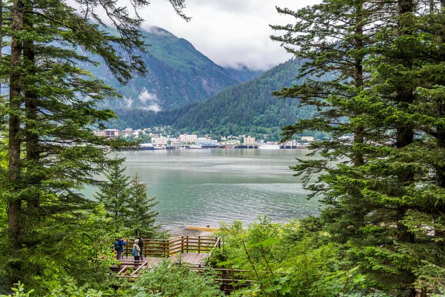Juneau: City Highlights Bus Tour - The Panoramic View at Homestead Park on Douglas Island