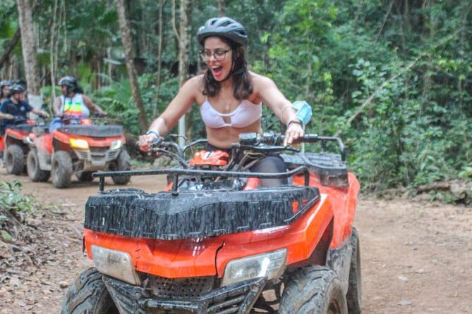 Jungle Adventure Atv , Ziplines And Cenote Swimming - Ziplining Over the Jungle with Secure Equipment