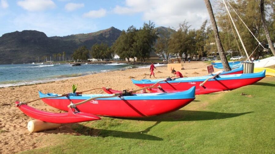 Kauai: Outrigger Canoe Surfing - Glide Along Kalapaki Bay’s Scenic Coastline