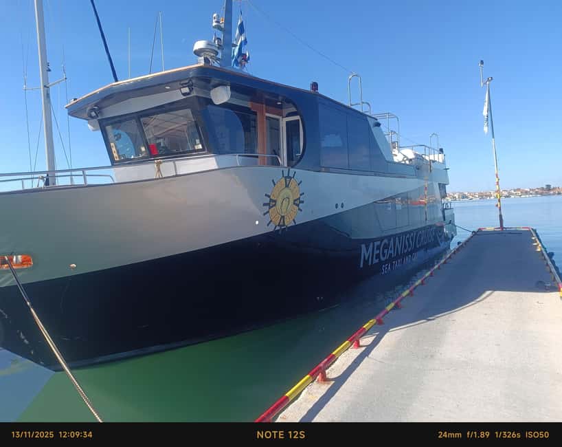 Kefalonia: Argostoli Bay Cruise with Swim Stops - Comfortable and Modern Boat with a Full Onboard Bar