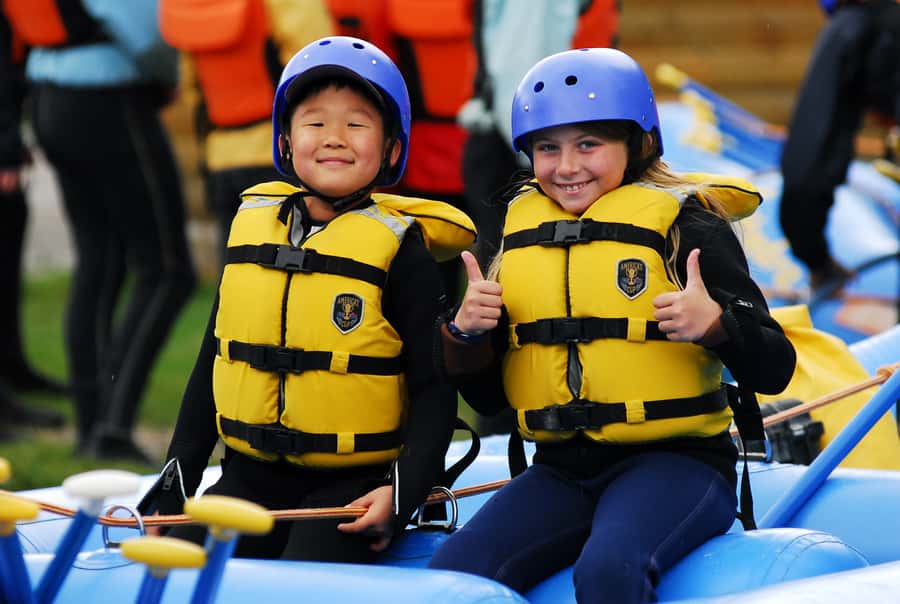 Kicking Horse River Family Rafting Adventure - Scenic Starting Point at the River Base in Golden, BC