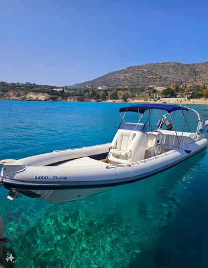 Kissamos: Private RIB Cruise to Balos Lagoon & Gramvousa - The Comfort and Safety of a Private RIB Boat