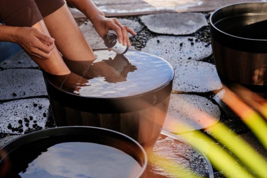 Kona Salt Farm: Deep Ocean Cold Water Mineral Foot Soak - Kona Salt Farm: A Scenic Setting for Your Foot Soak