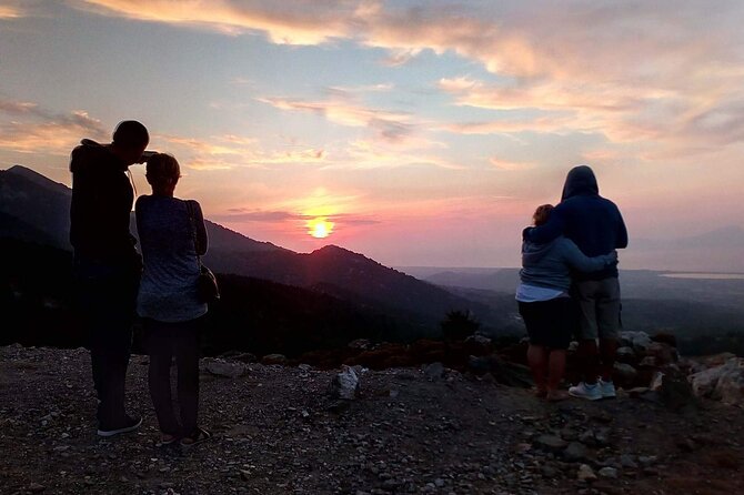 Kos 4x4 Sunset Safari Tour - Capturing the Sunset at Mount Dikaios