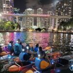 L.E.D. Light Kayak Miami City Lights - Miami Skyline at Night from the Water