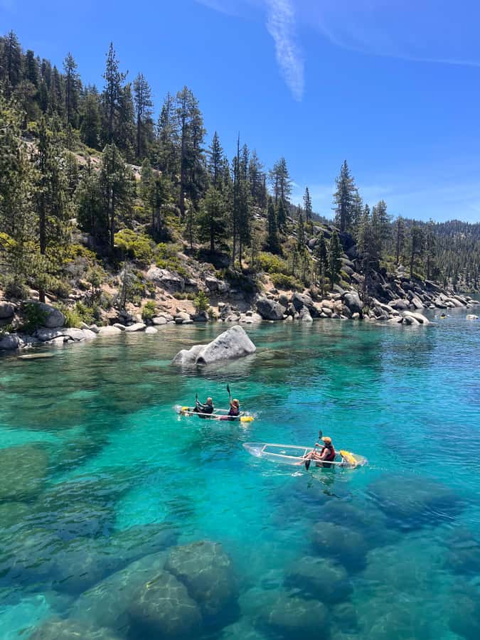 Lake Tahoe: Clear Kayak Tour - Paddling in Transparent Kayaks Over Lake Tahoe’s Northern Shoreline