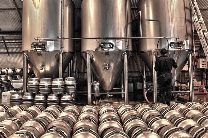 Las Vegas Brewery Tour by Party Bus w/ 3 Flights of Craft Beer - Exploring Beer District Brewing’s Unique Offerings