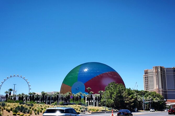 Las Vegas Limo Bus Sightseeing Tour with Iconic Photo Stops - Detailed Breakdown of the Stops: Sphere and Las Vegas Sign