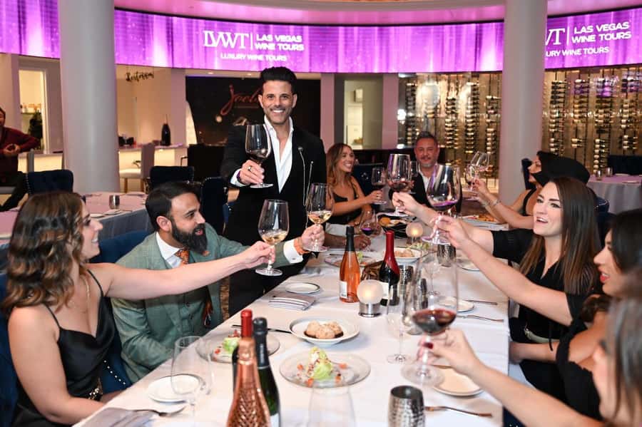 Las Vegas: Luxury Wine & Food Tour w/ Sommelier & Party Bus - The Luxury Party Bus and Champagne Welcome