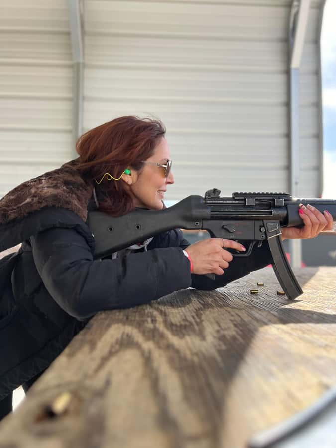 Las Vegas: Mojave Desert Shooting Experience with 3 Guns - The Firearms: Handgun, Submachine Gun, and Belt-Fed Machine Gun