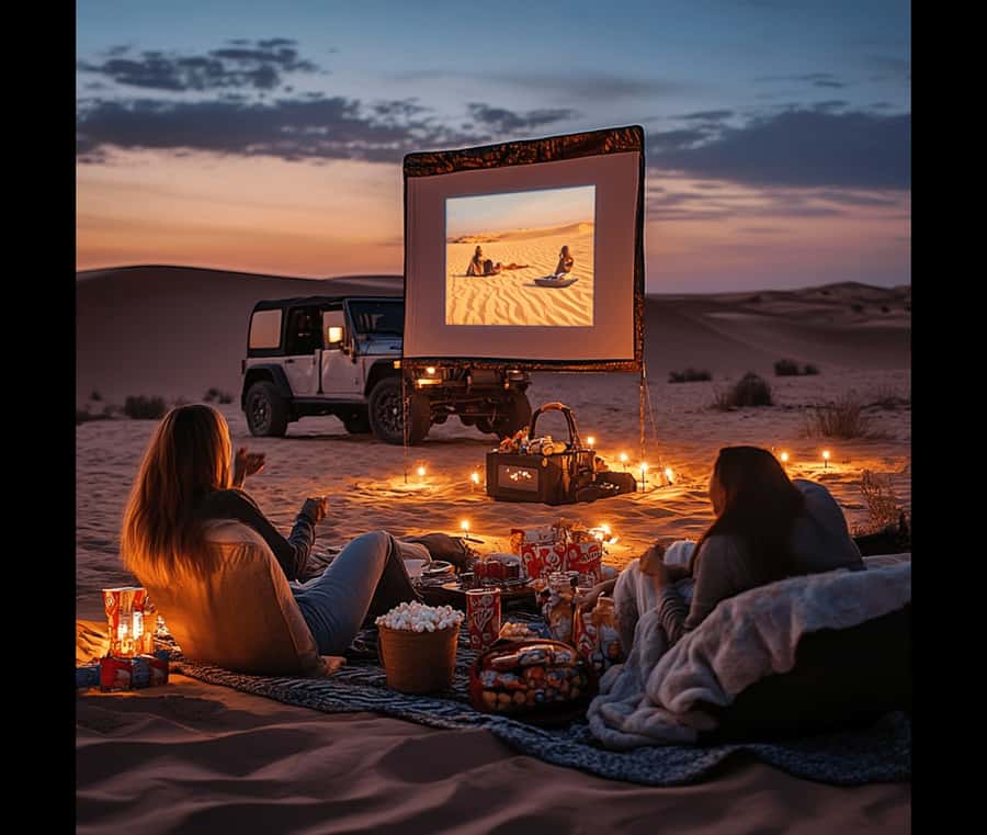 Las Vegas: Movie Night on the Sand Dunes - How the Sand Dunes Movie Night Unfolds in Las Vegas