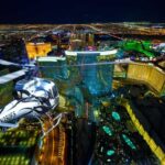 Las Vegas: Nighttime Helicopter Flight over the Strip - The Departure and Meeting Point at the Heliport