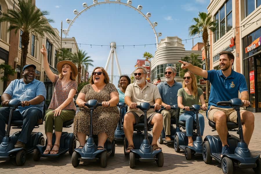 Las Vegas Strip: Mobility Scooter Tour W/ Lunch - How the Tour Starts at Planet Hollywood and What to Expect