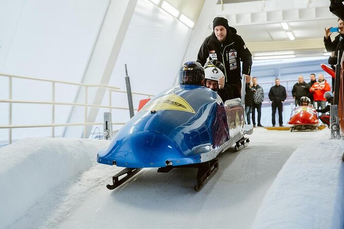 Latvia Bobsleigh and luge track ride experience (Summer Bob) - The Sigulda Olympic Bobsleigh Track in Summer