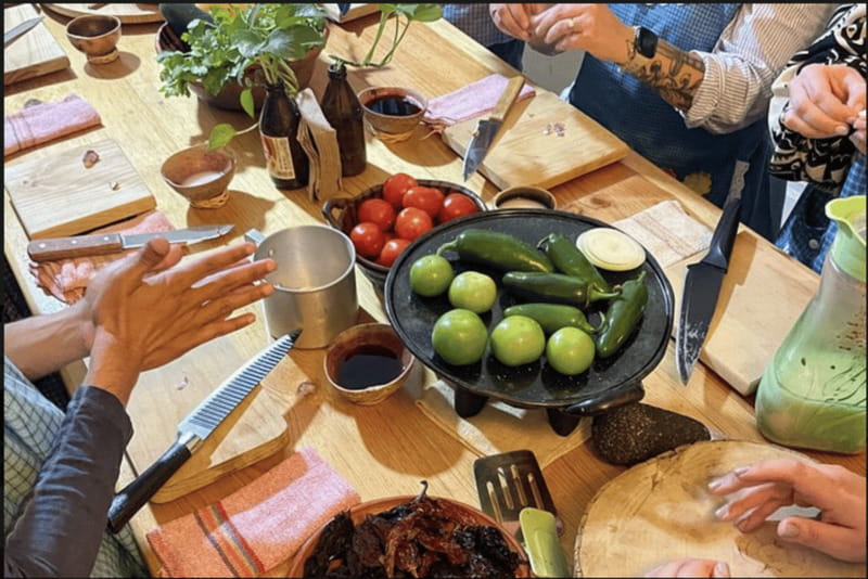 Learn to Cook Mexican Salsas - Meeting in the Heart of Tacuba at a Historic Church