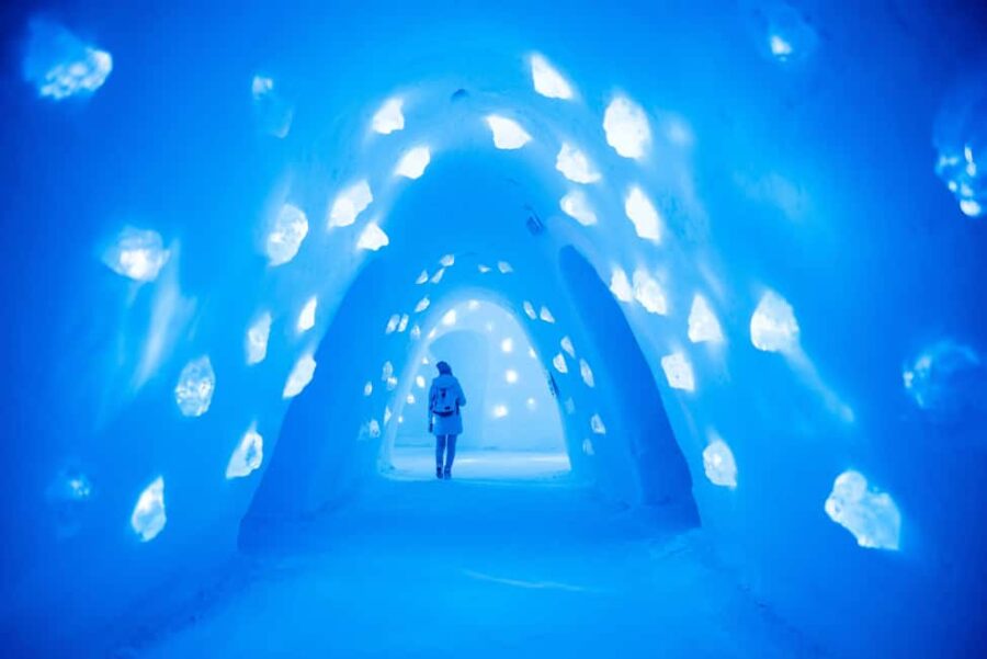 Levi: Guided Trip to Lainio SnowVillage - Marvel at the Ice Art and Snow Suites