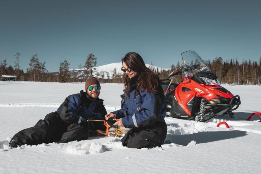 Levi: Snowmobile Safari with Ice Fishing and Outdoor Lunch - Starting Point and Meeting Arrangements in Levi