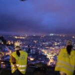Lisbon By Night Bike Tour - Sunset at Miradouro de São Pedro de Alcântara