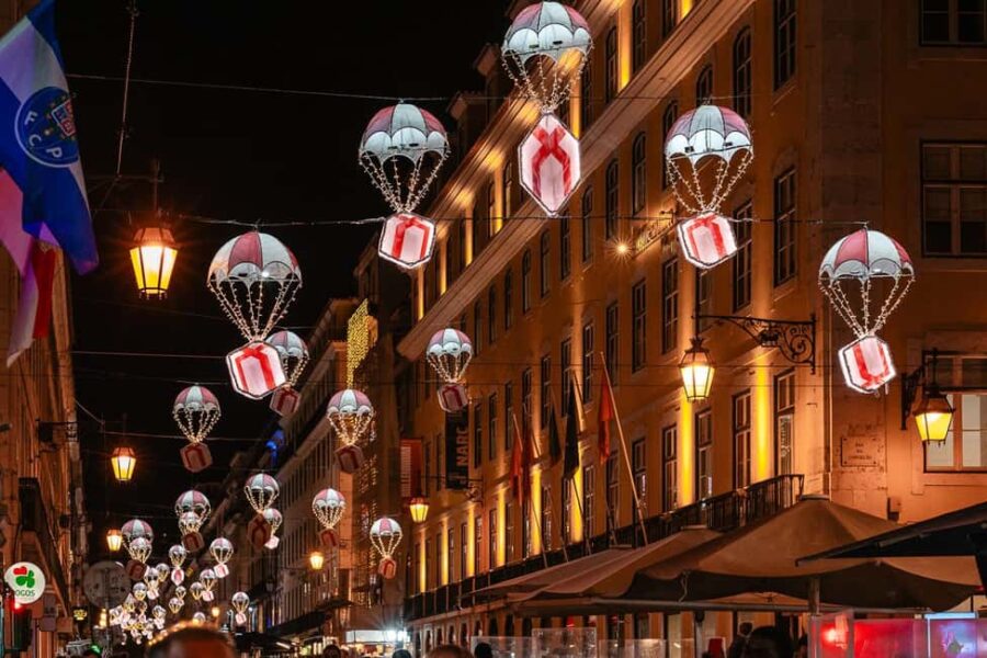 Lisbon: Christmas Lights Private & Flexible Walking Tour - Exploring Lisbon’s Lively Baixa and Rossio Christmas Market