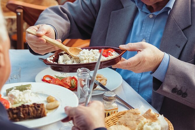 Local food experience & walking tour of Tirana - Shopping for Local Goods at Çam Bazaar