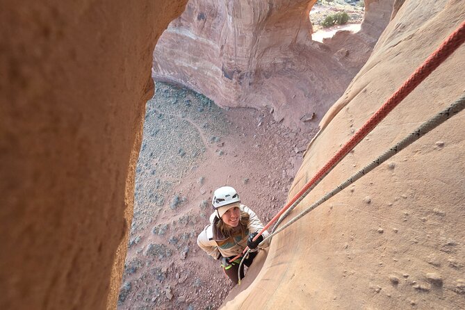 Looking Glass Arch: Climb and Rappel - Inside the Arch: The 115-Foot Free-Hanging Rappel