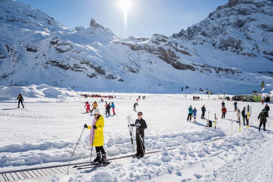 Lucerne: Titlis Beginner Ski Day Snow Experience - Exploring Trübsee: Snow Park and Photo Stops