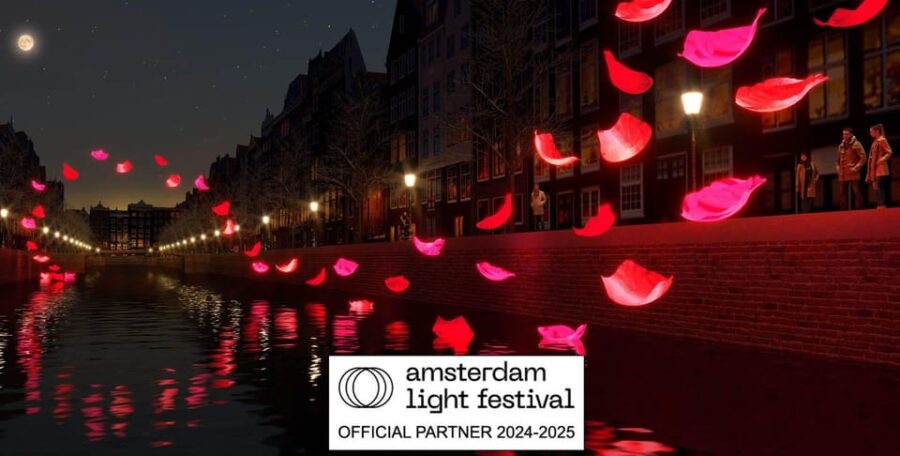 Luxury Amsterdam Light Festival Cruise-Captain Guide, Drinks - Starting Point and How to Find the Departure Jetty