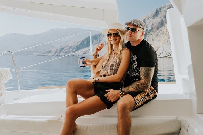 Luxury Catamaran Cruise from Panormo Port with Lunch and Drinks - Savor a Delicious Mediterranean Lunch on Board