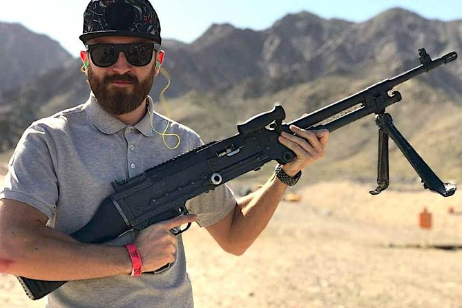 Machine Gun Shoot in Las Vegas - Firearms Selection: Shooting Four Machine Guns and a Glock Pistol