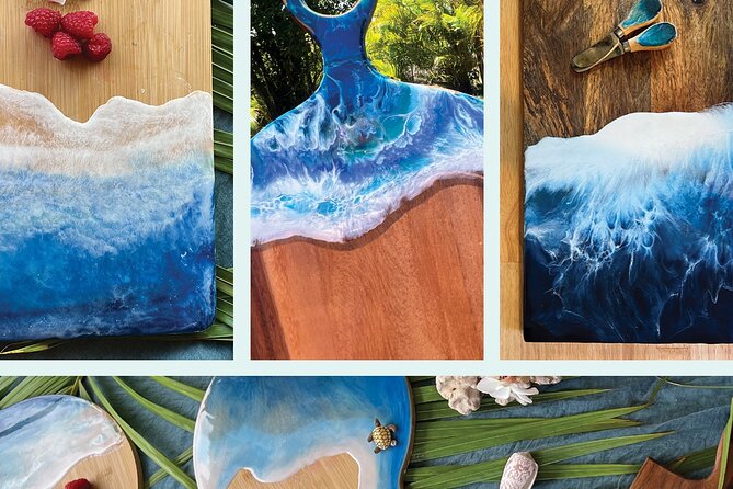 Make your own Maui Souvenir/Ocean resin class - The Artistic Spirit of Kai Luna Creations in Maui