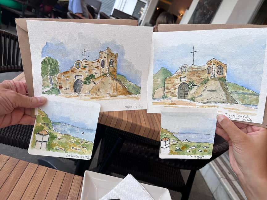 Málaga: Watercolor Drawing Tour and Workshop - The Meeting Point at the Roman Theater Pyramid