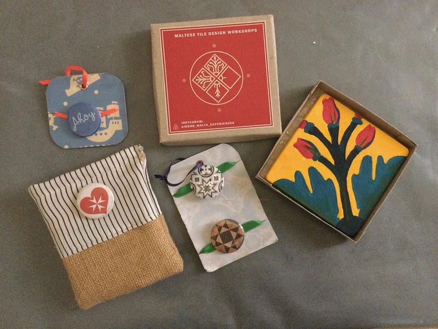 Maltese Tile - Souvenir painting workshop with local - Meeting the Local Artist and Educational Approach
